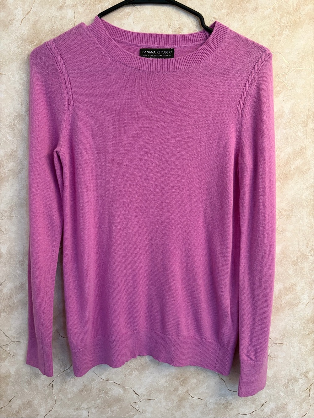 Merino Wool & Cashmere Purple Sweater - Banana Republic - Size Small